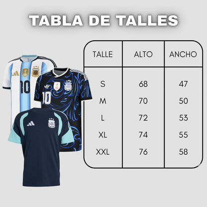 3x1 CAMISETAS SELECCIÓN ARGENTINA 2026 - TITULAR, SUPLENTE Y ENTRENAMIENTO DE REGALO